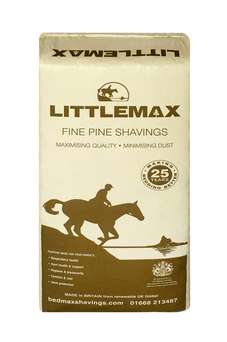 Littlemax Small Flake Dust Free Shavings - Horse Bedding - 20kg