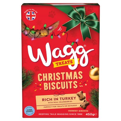 Wagg Christmas Biscuits Box Dog Treats – 5 x 450g