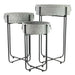 LOW PLANTER WITH STAND - SET OF 3 - ANTIQUE Galvanised Ascalon