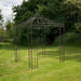LYON SQUARE GAZEBO (2M) - Dark Brown Ascalon