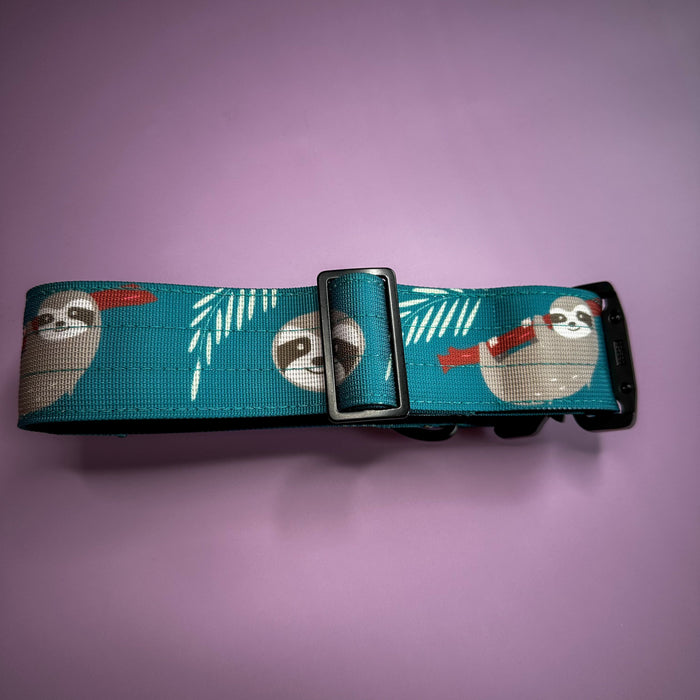 Lazy Sloth Tactical Dog Collar with Handle – Durable & Stylish for Large Dogs