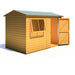 Lewis 10'x6' Single Door Shed Reverse Apex Style C - Chestnut Mill