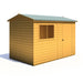 Lewis 10'x6' Single Door Shed Reverse Apex Style C - Chestnut Mill