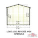 Lewis 10'x8' Single Door Shed  Reverse Apex Style C - Chestnut Mill