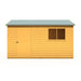 Lewis 12'x8' Single Door Shed Reverse Apex Style D - Chestnut Mill