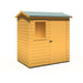 Lewis 6'x4' Single Door Shed Reverse Apex Style C - Chestnut Mill