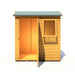 Lewis 6'x4' Single Door Shed Reverse Apex Style D - Chestnut Mill