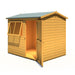 Lewis 8'x6' Single Door Shed Reverse Apex Style C - Chestnut Mill