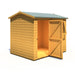 Lewis 8'x6' Single Door Shed Reverse Apex Style D - Chestnut Mill