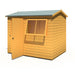 Lewis 8'x6' Single Door Shed Reverse Apex Style D - Chestnut Mill