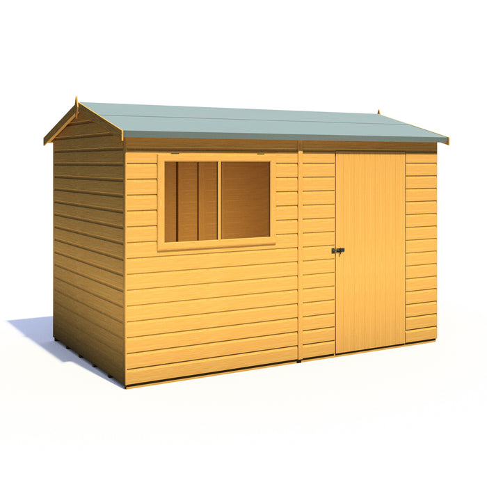 Lewis 10'x6' Single Door Shed Reverse Apex Style C