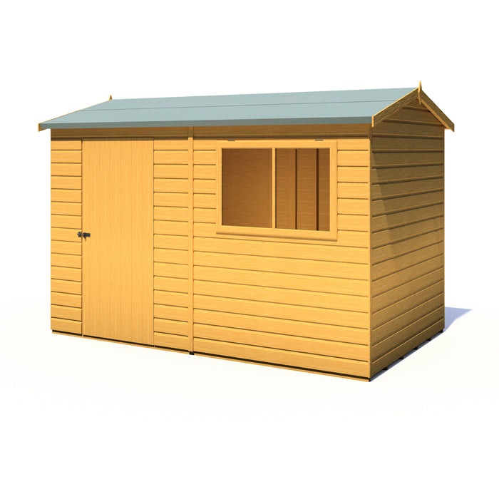 Lewis 10'x6' Single Door Shed Reverse Apex Style D