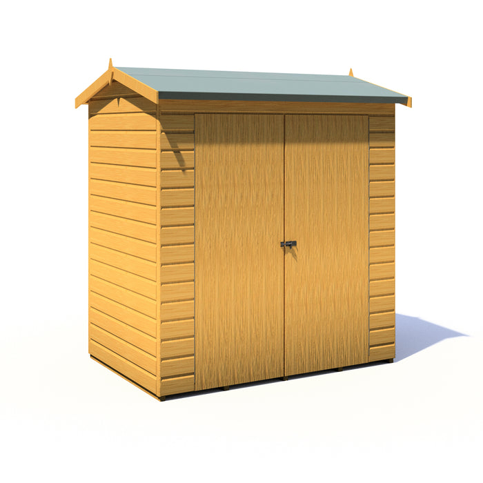 Lewis 4'x6' Double Door Shed Reverse Apex Style