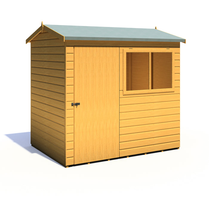Lewis 7'x5' Single Door Shed Reverse Apex Style D