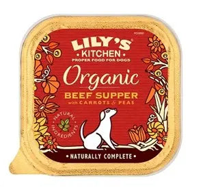 Lily's Kitchen Organic Beef Supper Wet Dog Food – 11 x 150g