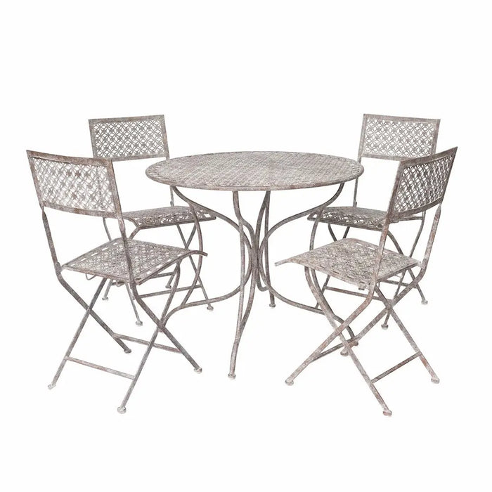 MARLBOROUGH Garden Bistro SET 5 Piece - STONE Ascalon