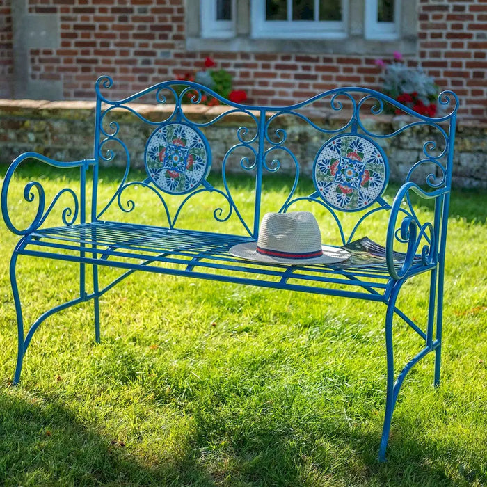 MOSAIC Garden Bench - BLUE Ascalon