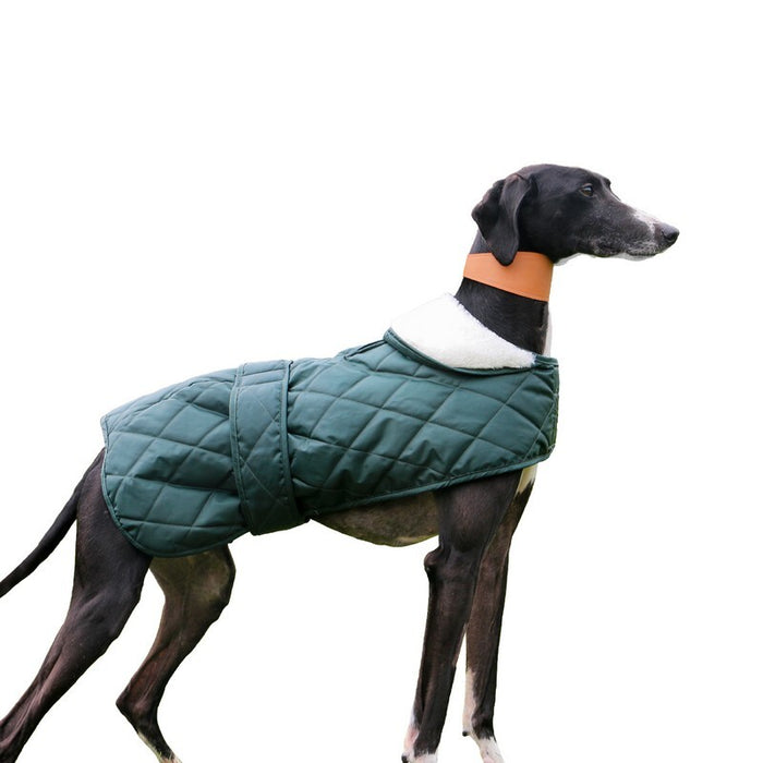 Ancol Muddy Paws Quilted Green Hound Coat – Medium