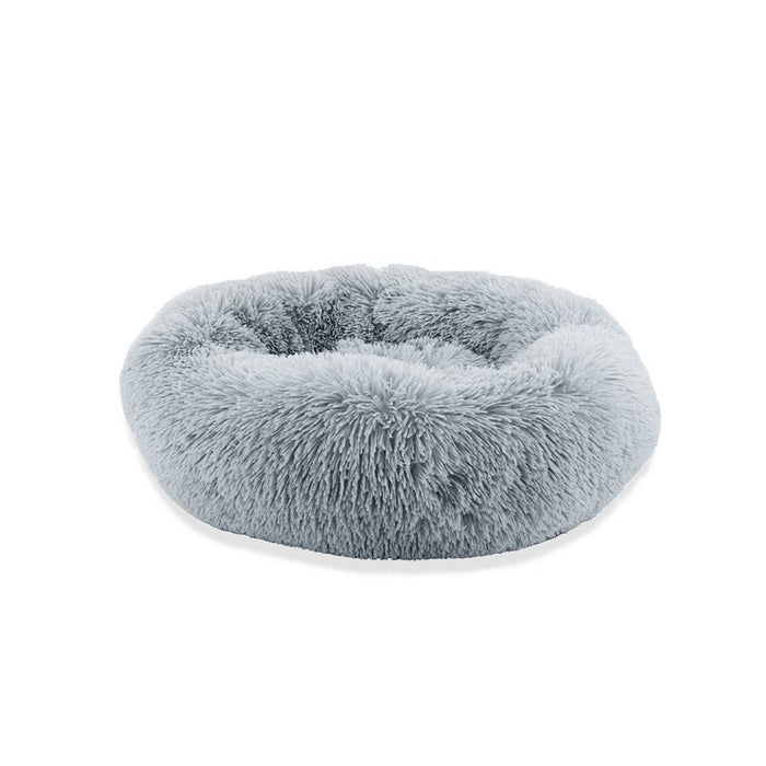 Ancol Sleepy Paws Super Soft Plush Donut Bed – Slate Grey / 50cm