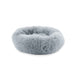 Ancol Sleepy Paws Super Soft Plush Donut Bed – Slate Grey / 50cm