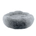 Ancol Sleepy Paws Super Soft Plush Donut Bed – Slate Grey / 100cm