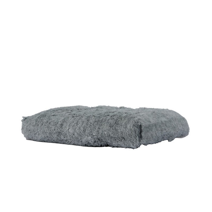 Ancol Sleepy Paws Super Soft Plush Mattress – Slate Grey / 75 x 60cm