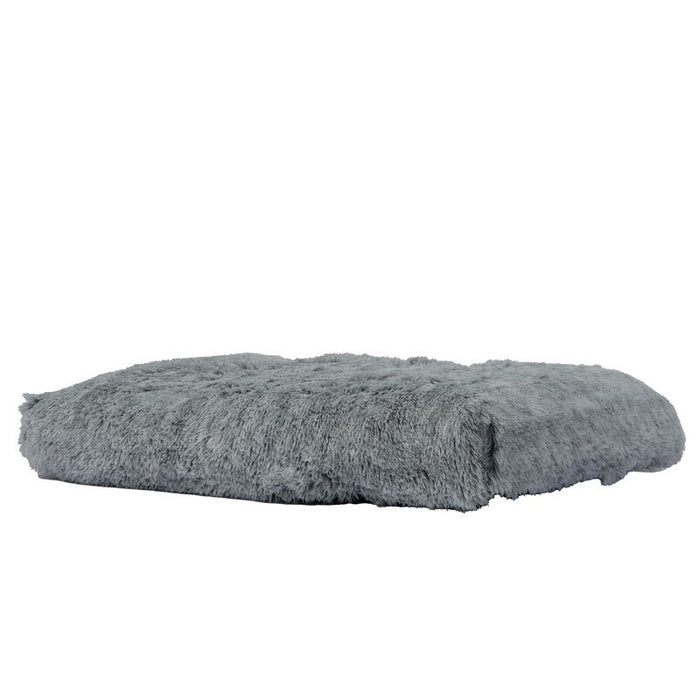Ancol Sleepy Paws Super Soft Plush Mattress – Slate Grey / 100 x 70cm