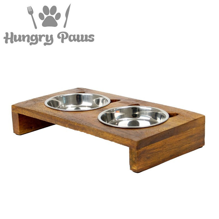 Ancol Hungry Paws Raised Twin Cat Feeder 175ml