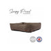 Ancol Sleepy Paws Classic Check Square Dog Bed – Brown / 84 x 105cm
