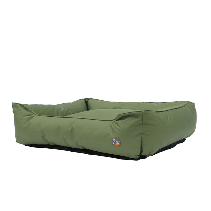 Ancol Sleepy Paws Oxford Green Square Dog Bed – 78 x 90cm
