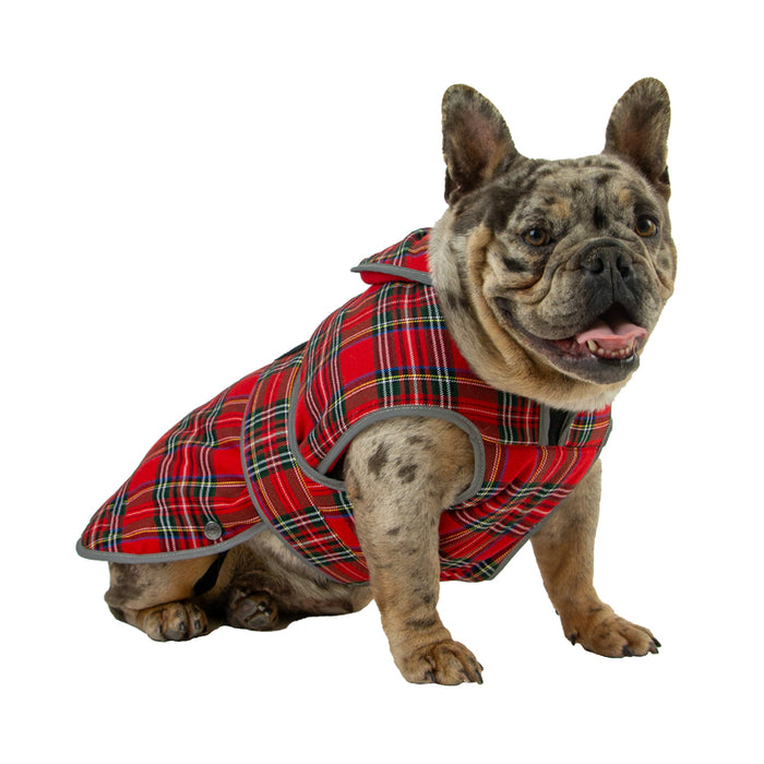 Ancol Heritage Red Tartan Dog Coat – Small/Medium – 35cm