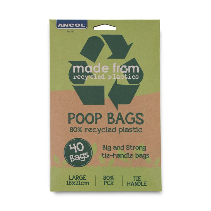 Ancol Made From Flat Pack Poo Bags – 12 Packs – 12 x 40 Bags