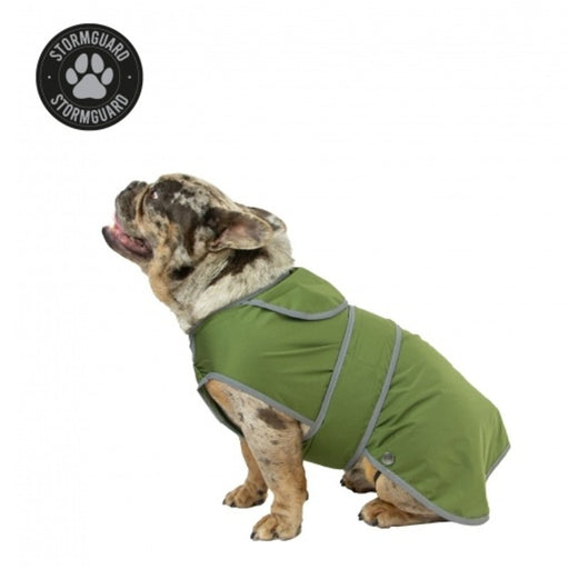 Ancol Stormguard Soft Shell Dog Coat – Khaki / Medium – 40cm