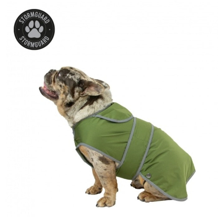 Ancol Stormguard Soft Shell Dog Coat – Khaki / Medium – 40cm