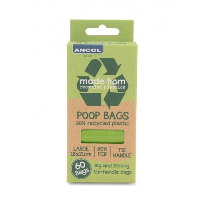Ancol Made From Flat Pack Poo Bags – 12 Packs – 12 x 60 Bags