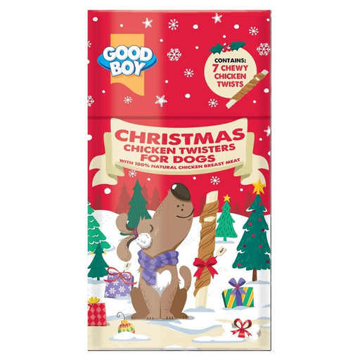 Good Boy Christmas Tube of Chicken Twists 75g