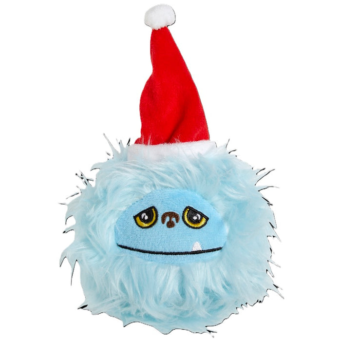 Good Boy Christmas Festive Hairy Monster Ball 15cm