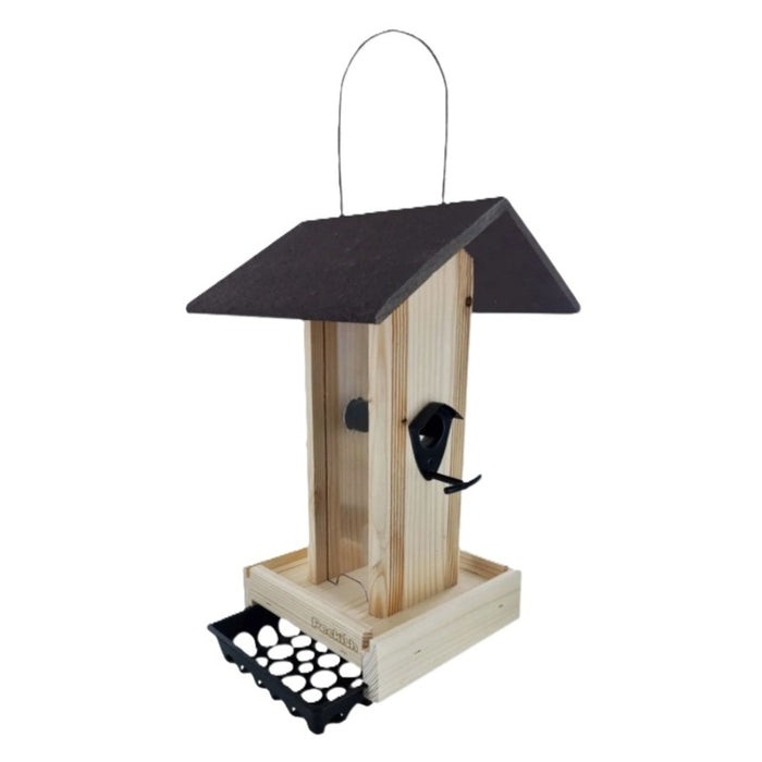 Peckish Woodland Feast Seed & Suet Cake Tower Wild Bird Feeder