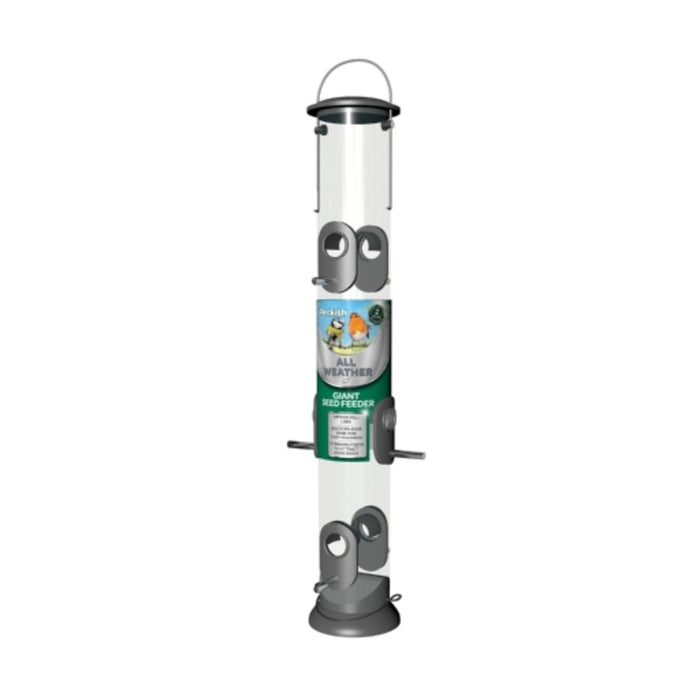 Peckish All Weather Giant Seed Feeder 6-Port Wild Bird Feeder 52cm