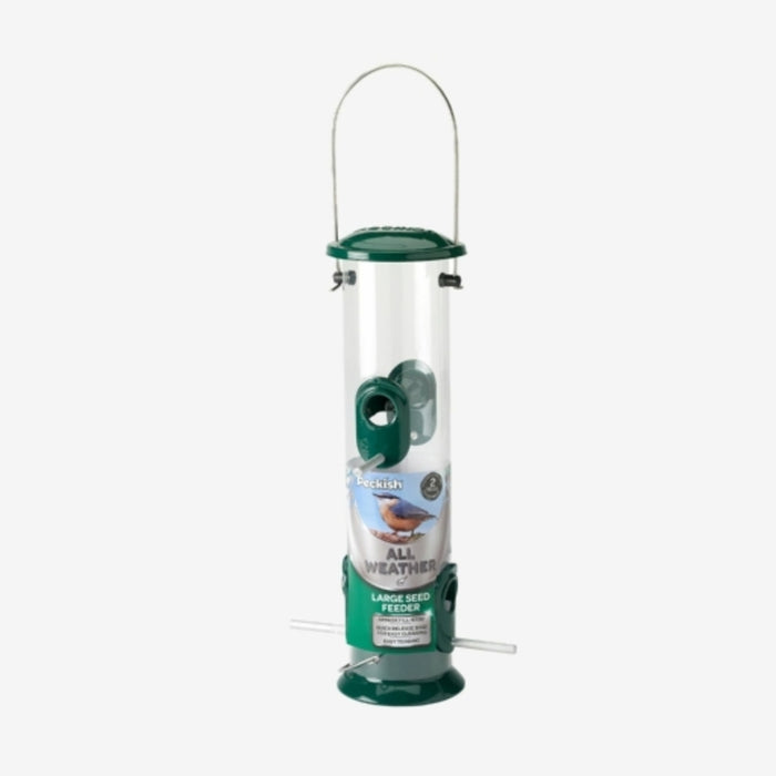 Peckish All Weather Seed Feeder Durable Wild Bird Feeder 23cm