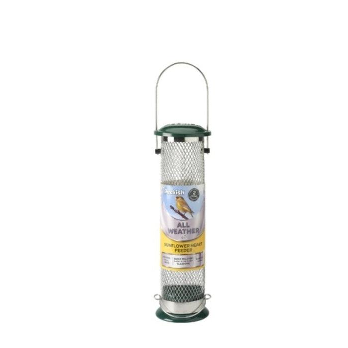 Peckish All Weather Sunflower Heart Feeder Stainless Steel 30cm