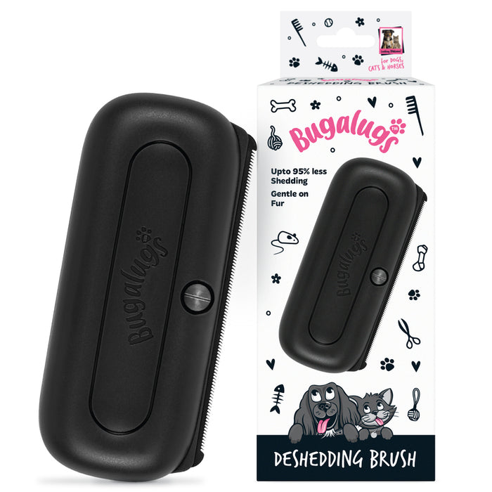 Bugalugs Deshedding Brush – Black