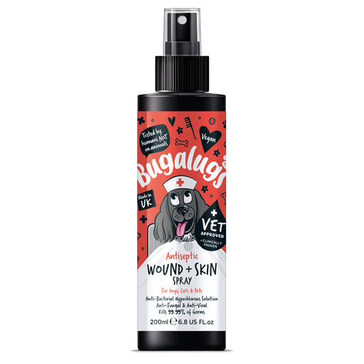Bugalugs Antiseptic Itchy Skin Relief Spray for Dogs, Cats & Pets 200ml