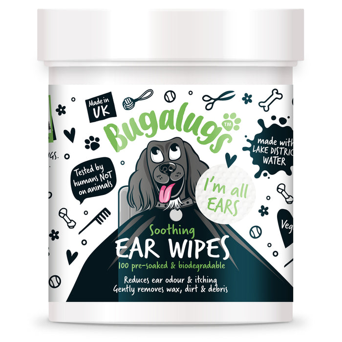 Bugalugs Soothing Ear Wipes 100 Pads