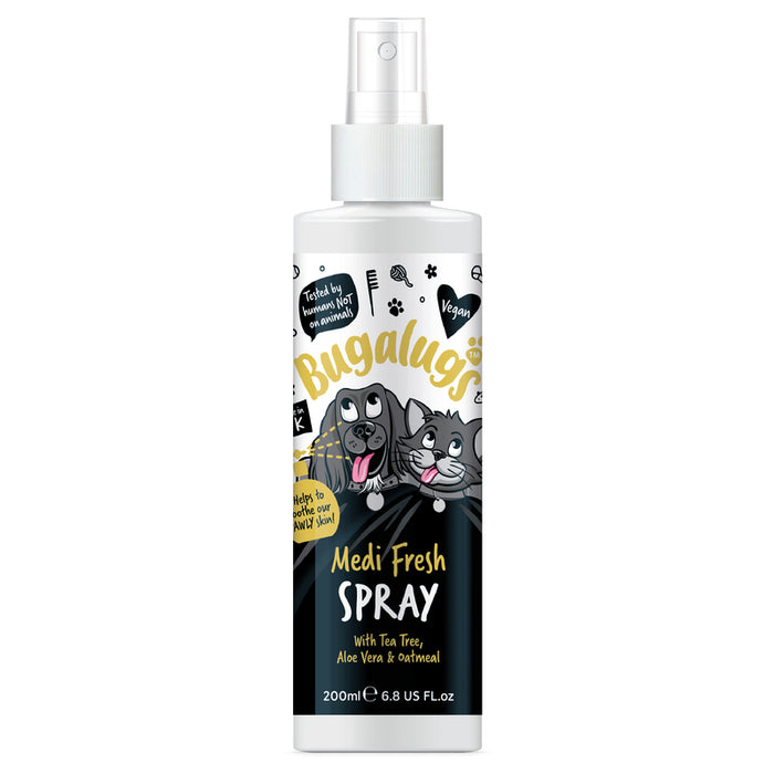 Bugalugs Medi Fresh with Tea Tree & Oatmeal Dog Spray 200ml