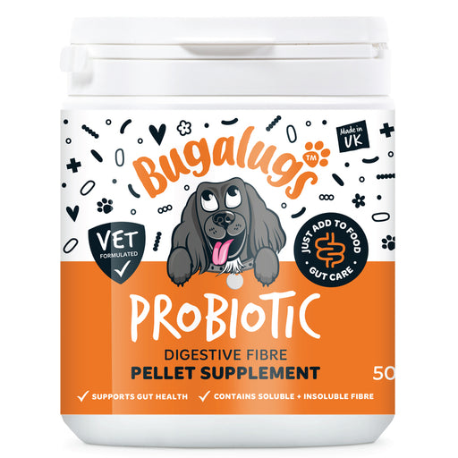 Bugalugs Probiotic Digestive Fibre Supplement for Dogs 80g