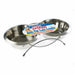 Classic Anti-Tip Twin Dog Feeder & Dishes – 2 x 1.9L