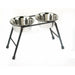 Classic High-Stand Twin Dog Feeder – 2 x 900ml