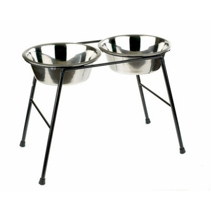 Classic High-Stand Twin Dog Feeder – 2 x 1.6L