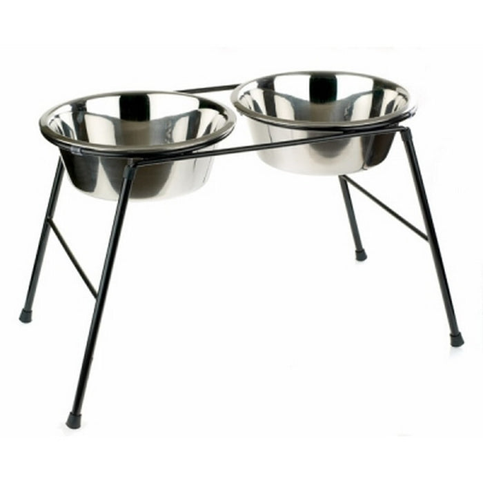 Classic High-Stand Twin Dog Feeder – 2 x 4L